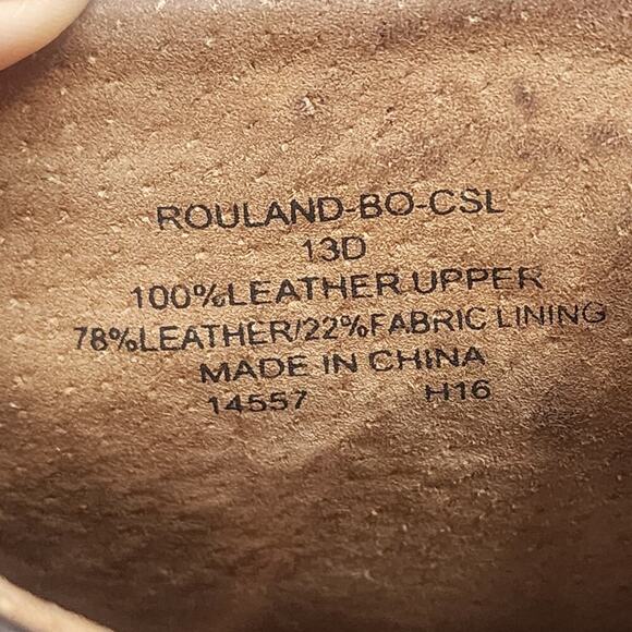 Polo Ralph Lauren Men's Rouland Leather Boots Dark Brown‎ Size: 13D - Picture 8 of 8